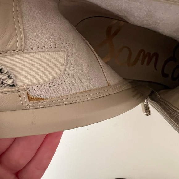 Sam Edelman Snakeskin Heeled Bootie - Picture 6 of 7